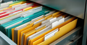 Tax record retention guide showing what documents to keep or shred